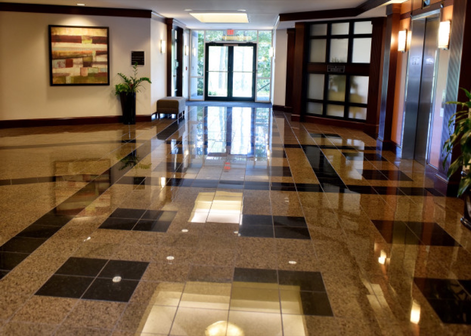 West Raleigh Medical Office tile and stone project